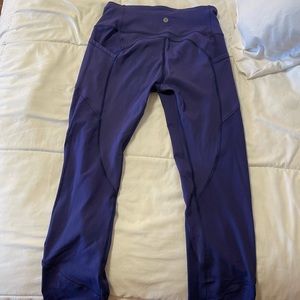 Lululemon crop leggings. Size 8